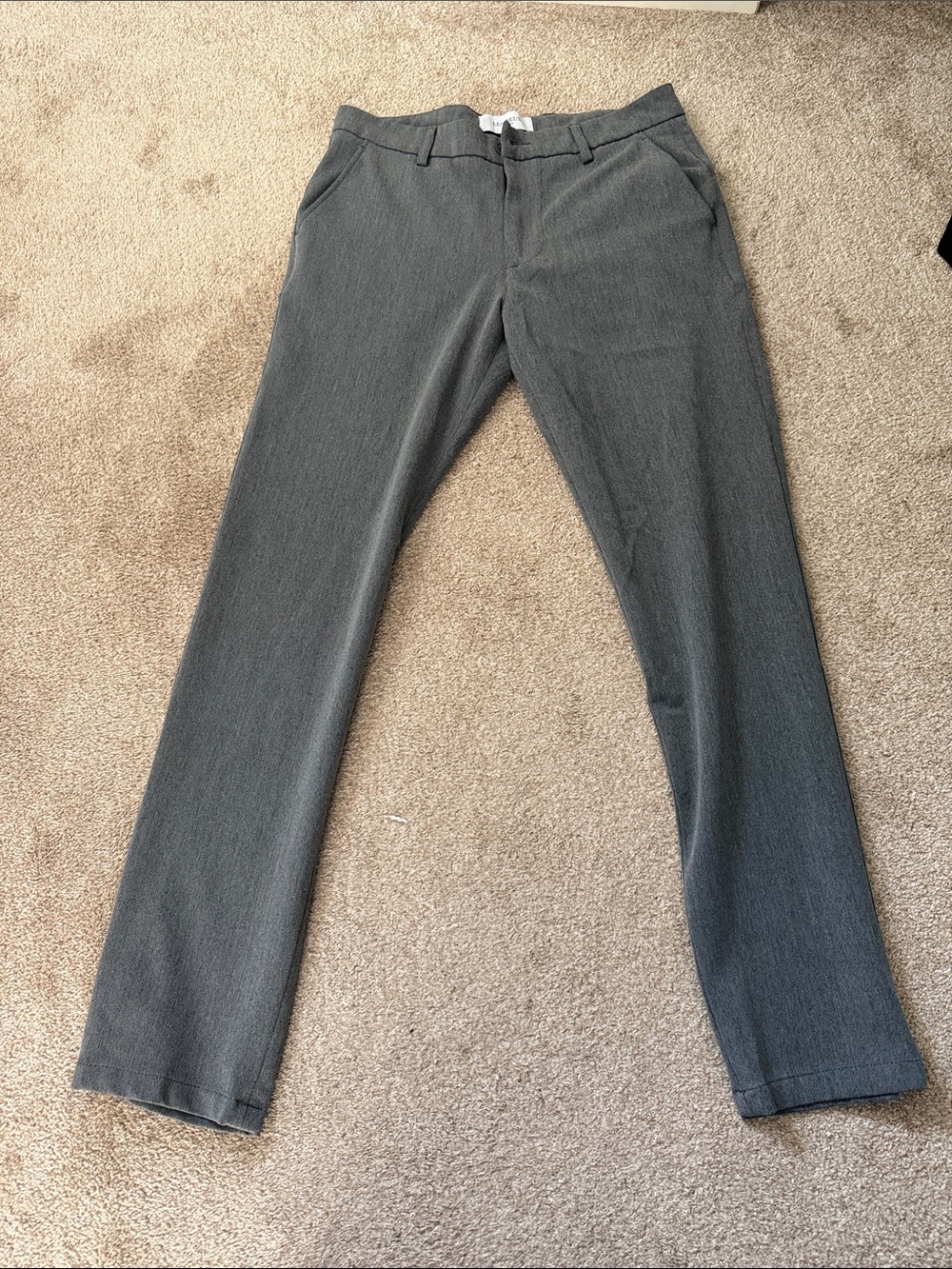 Men's Tailored Gray Dress Pants - Smart Everyday Trousers